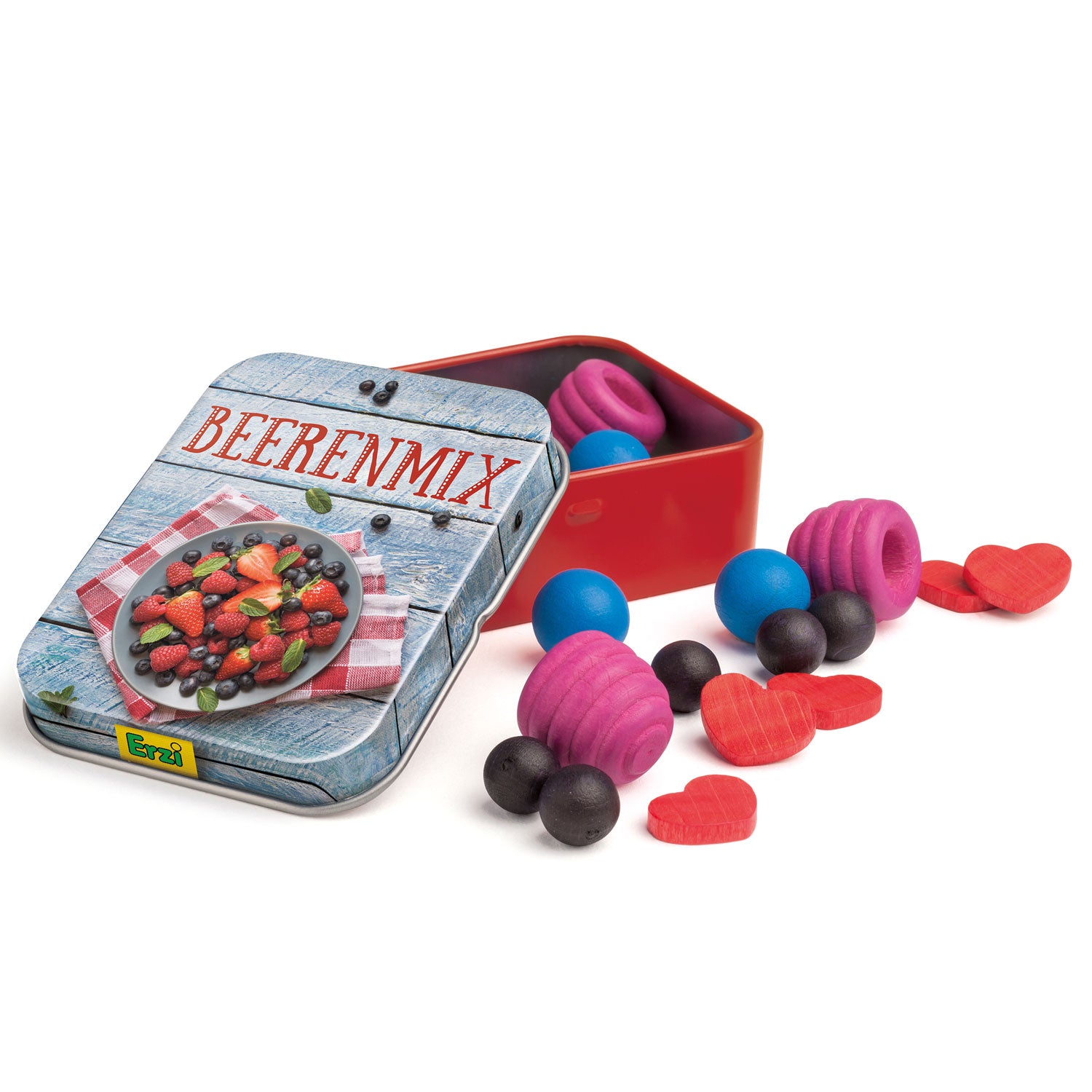 Erzi Wooden Play Food Mixed Berries In A Tin – Babipur