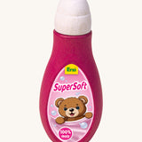 Erzi wooden supersoft softener on a cream background