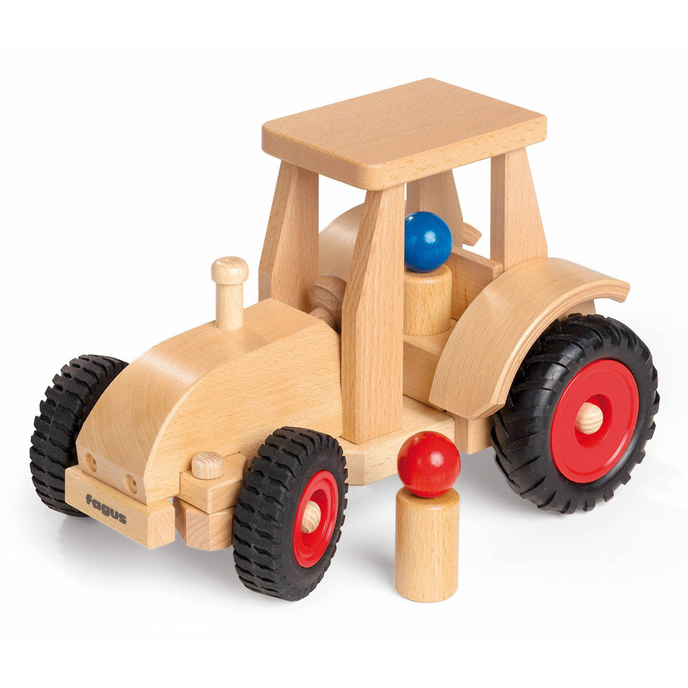 Fagus Modern Handmade Wooden Tractor Toy – Babipur