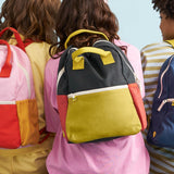 Fluf B-Pack Junior Organic Cotton Kids Backpack in a carbon cactus.