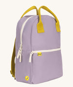 The organic cotton kids Fluf B-Pack Jr in lavender purple.