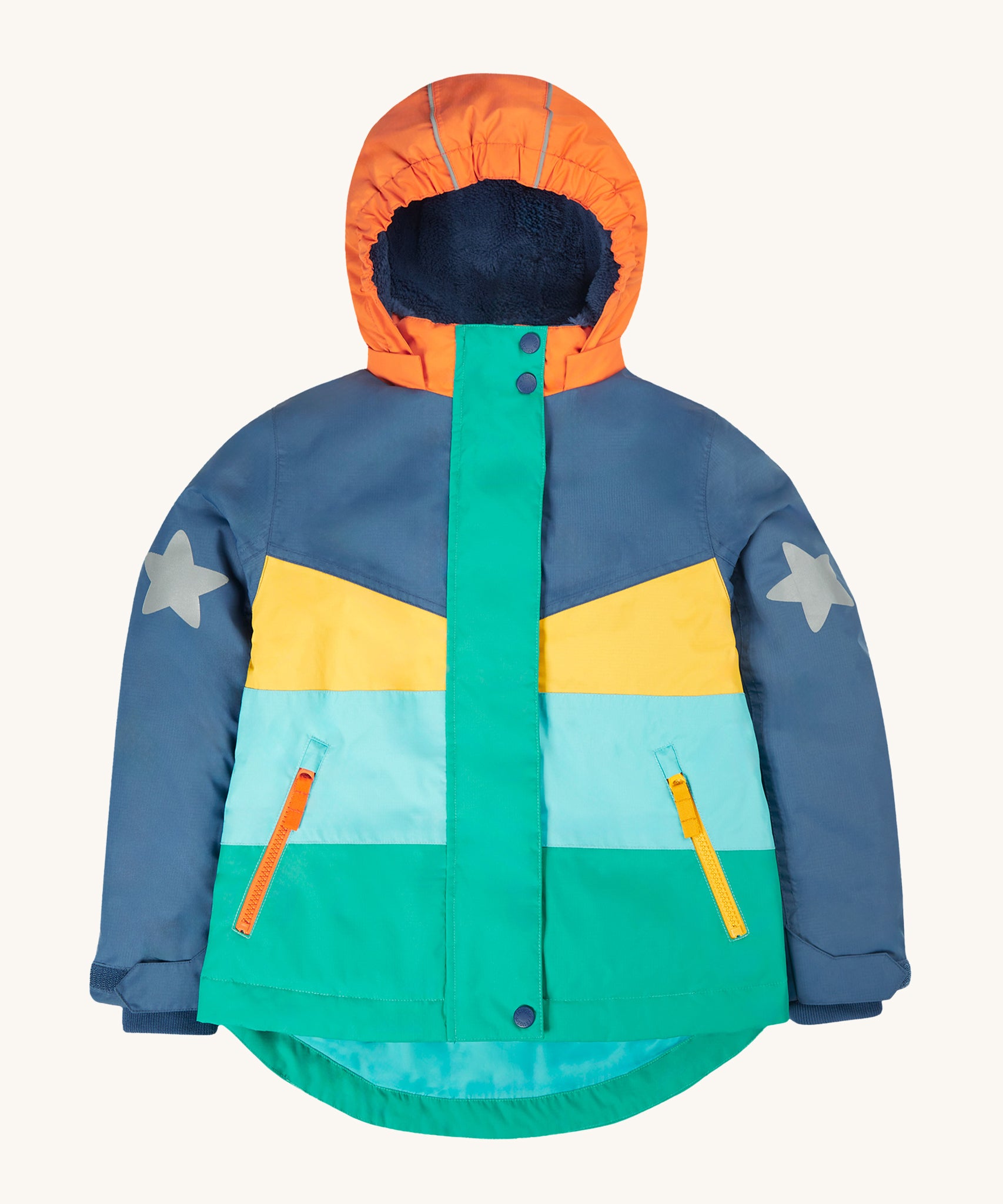 Frugi Snow Ski Coat Iguana Colourblock – Babipur