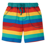 Frugi little stripy rainbow shorts
