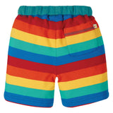 Frugi Little stripy rainbow shorts organic cotton