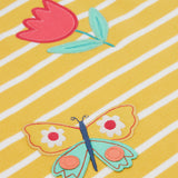 close up detail of butterfly applique