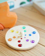 Glückskäfer Fantasy Sparkling Spinning Top pictured on a plain baclground