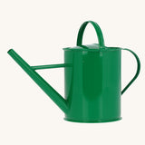 A Glückskäfer Green 1L Metal Watering Can shown without the rose.