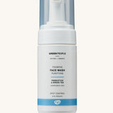 Green People Foaming Face Wash pictured on a plain background.