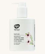 Green People Manuka & Lemon Tea Tree antibacterial Hand Wash on a plain background.