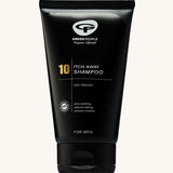 Green People no.10 Itch Away Shampoo in a 150ml tube on a plain background.