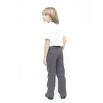 with a white polo shirt and black shoes