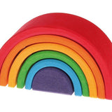 Grimm's Wooden Medium Rainbow Toy on a white background