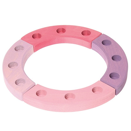 Grimm's 12-Hole Pink & Purple Wooden Celebration Ring – Babipur