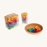 Grimm's 120 Small Coloured Beads 12mm