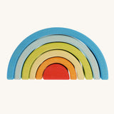 The Grimm's Babi Gwawr Sunrise 6 Piece Rainbow on a plain background.