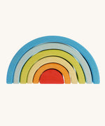 The Grimm's Babi Gwawr Sunrise 6 Piece Rainbow on a plain background.
