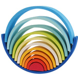 A Grimm's Gwawr Sunrise 12 Piece Rainbow on a plain background.