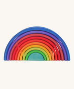 Grimm's Counting Rainbow Tunnel 10 Piece on a plain background.