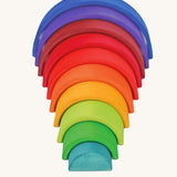 Grimm's Counting Rainbow Tunnel 10 Piece on a plain background.