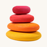 Grimm's Fire red Pebbles Building Set.