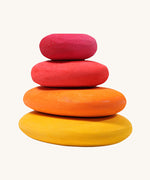 Grimm's Fire red Pebbles Building Set.