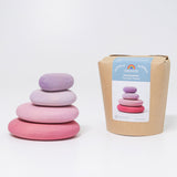 Grimm's Flamingo Pebbles Building Set