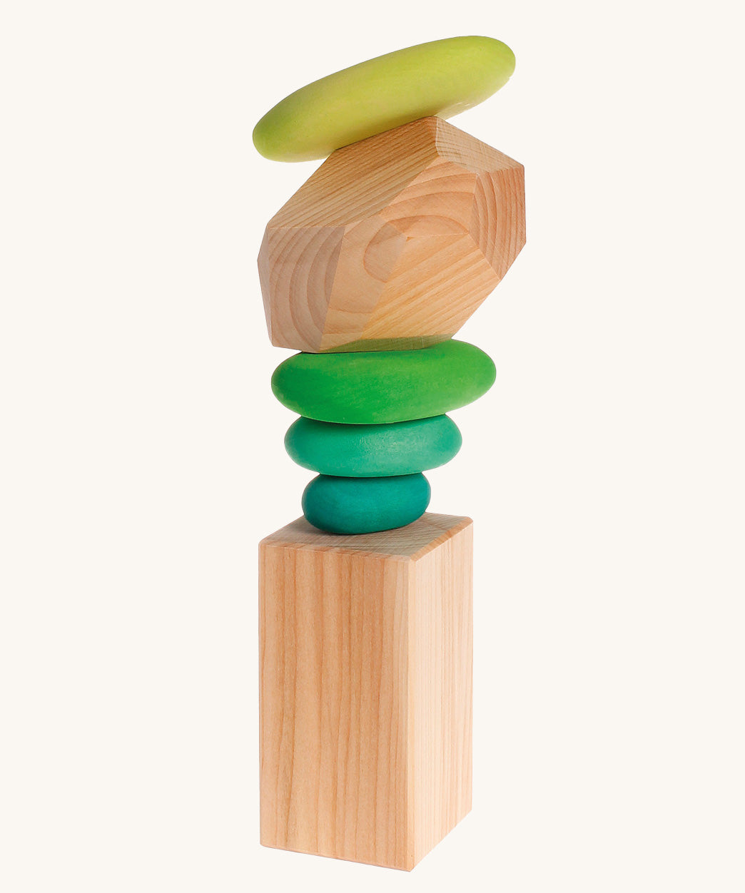 Grimm's Natural Wooden Gem on a plain background.