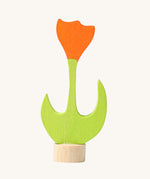 Grimm's Orange Tulip Decorative Figure. A wide range of Waldorf inspired celebration rings and decorative figures are available at Babipur.