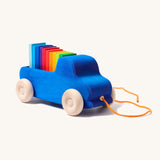 Grimm's Blue Truck Pull Toy