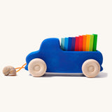 Grimm's Blue Truck Pull Toy