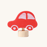Grimm's Red Car Decorative Figure. We have a wide range of wooden decorative figures for Grimm's celebration rings available at Babipur.