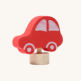 Grimm's Red Car Decorative Figure. We have a wide range of wooden decorative figures for Grimm's celebration rings available at Babipur.