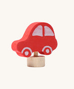 Grimm's Red Car Decorative Figure. We have a wide range of wooden decorative figures for Grimm's celebration rings available at Babipur.