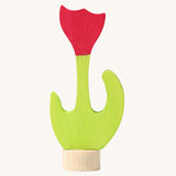 A Grimm's Red Tulip Decorative Figure. These Wardorf inspired decorative figures are part of a wide range of wooden decorations for celebration rings available here at Babipur.