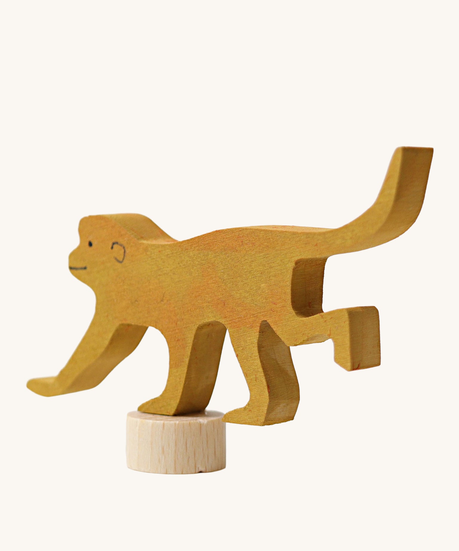 Grimm's Monkey Decorative Figure. A wide range of Waldorf inspired celebration rings and decorative figures are available at Babipur.