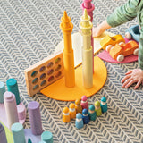 Grimm's Stacking Game Small Pastel Rollers