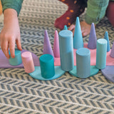 Grimm's Stacking Game Small Pastel Rollers