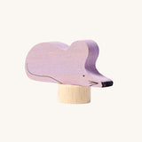 Grimm's violet mouse, a purple decorative figure to fit on the Grimm's celebration rings. These Waldorf inspired decorative figures are part of a wide range of wooden decorations for celebration rings available here at Babipur.
