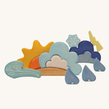 Grimm's Wooden Weather Building Set Toy.