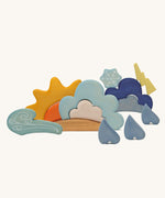 Grimm's Wooden Weather Building Set Toy.