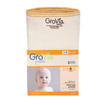 Grovia organic cotton and bamboo prefold nappy cloths pack on a white background