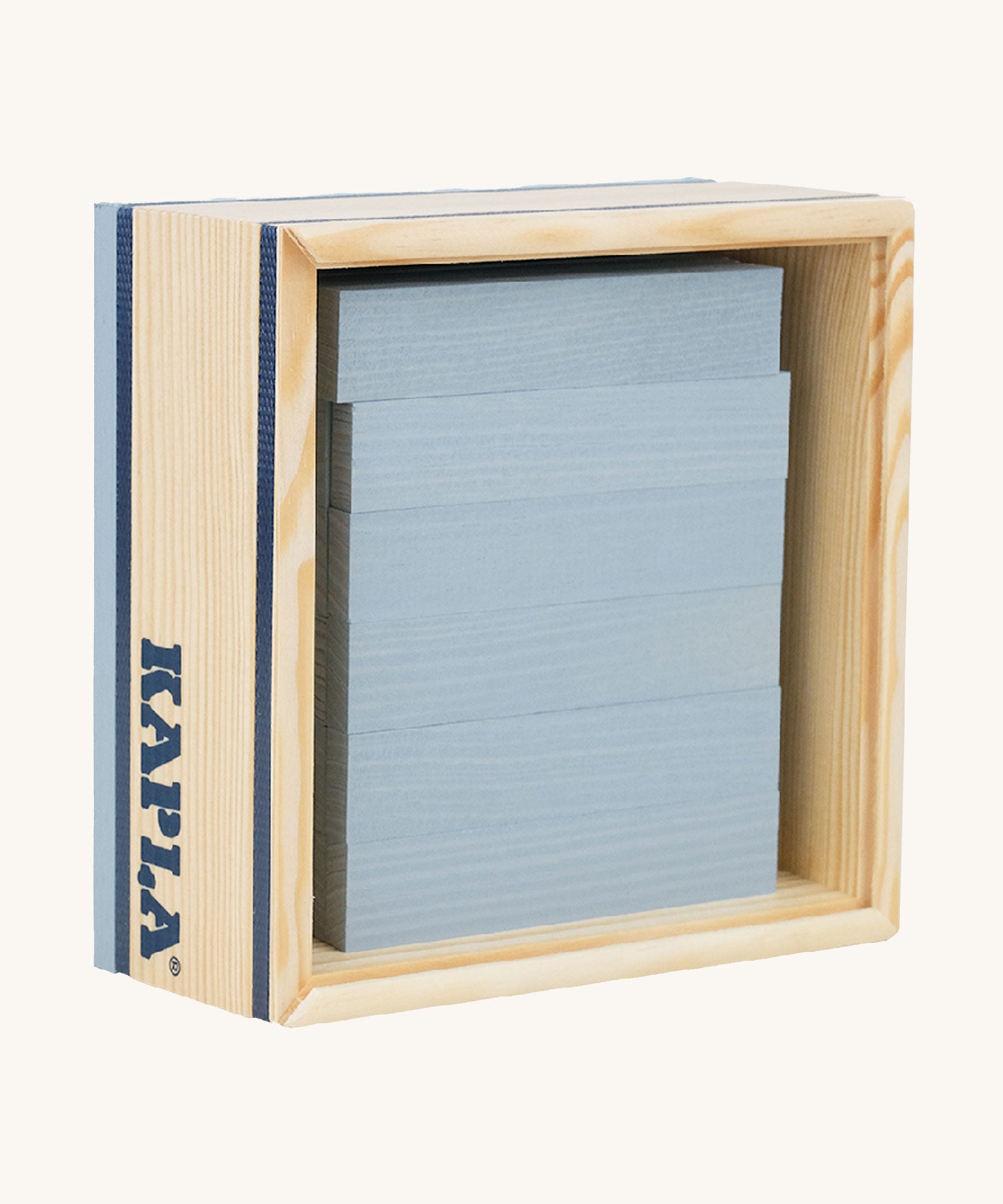 KAPLA 40 Grey Wooden Building Planks in their box.