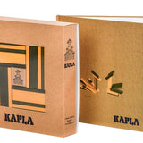 Kapla book and colours building set on a white background