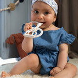 on a cream background