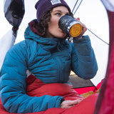 showing the mountain detail on the mug