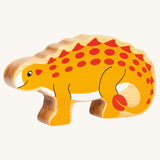 Lanka Kade Saichania Dinosaur wooden toy figure. These wooden toy figures are part of a huge range of Lanka Kade fair trade, wooden toys available here at Babipur.