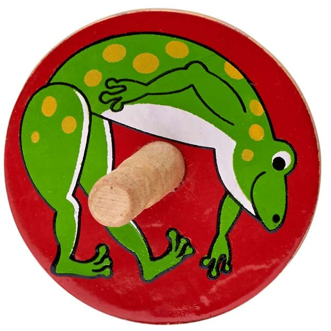 Lanka Kade Wooden Spinning Top - cat