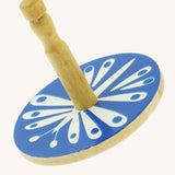 Lanka Kade Mini Beasts blue butterfly inspired design Wooden Spinning Top