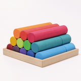 Grimm's Large Building Rollers Rainbow