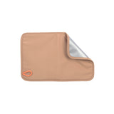The thermo-insulated seating pad that comes inside the Lassig kids mini outdoor backpack in hazelnut.
